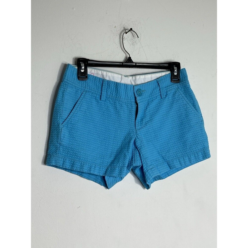 Lilly Pulitzer Callahan seaspray blue shorts 0